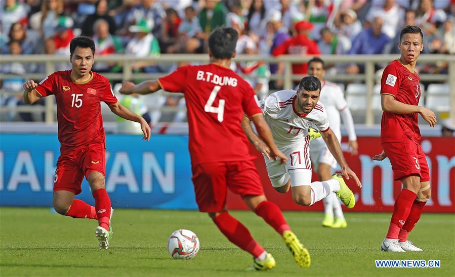 (SP)UAE-ABU DHABI-SOCCER-AFC ASIAN CUP 2019-GROUP D-VIETNAM VS IRAN