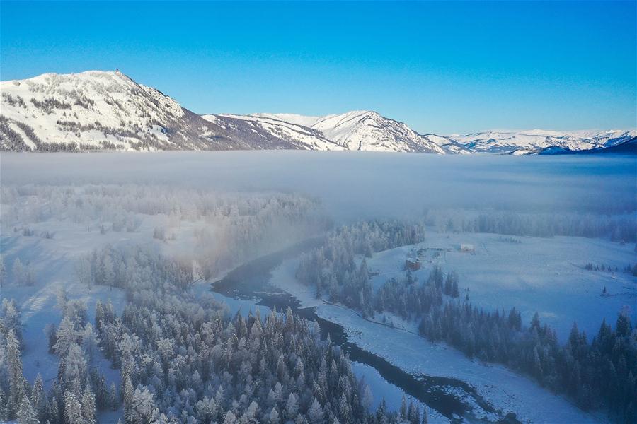 CHINA-XINJIANG-KANAS-WINTER SCENERY (CN)
