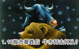 談股論金：1.19股市暴跌后 牛市何去何從？