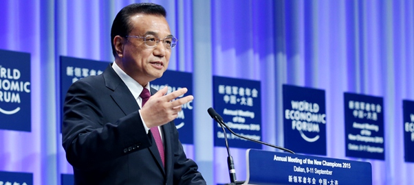 現(xiàn)場直擊:李克強出席2015夏季達(dá)沃斯開幕式并發(fā)表特別致辭
