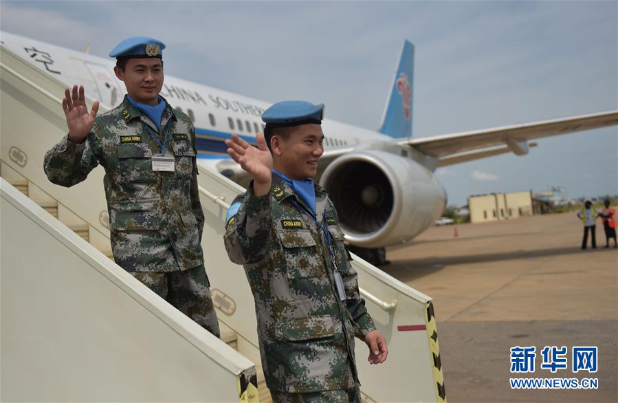 （國(guó)際）（2）中國(guó)駐南蘇丹維和步兵營(yíng)受傷戰(zhàn)士姚道祥、吳樂重返戰(zhàn)位