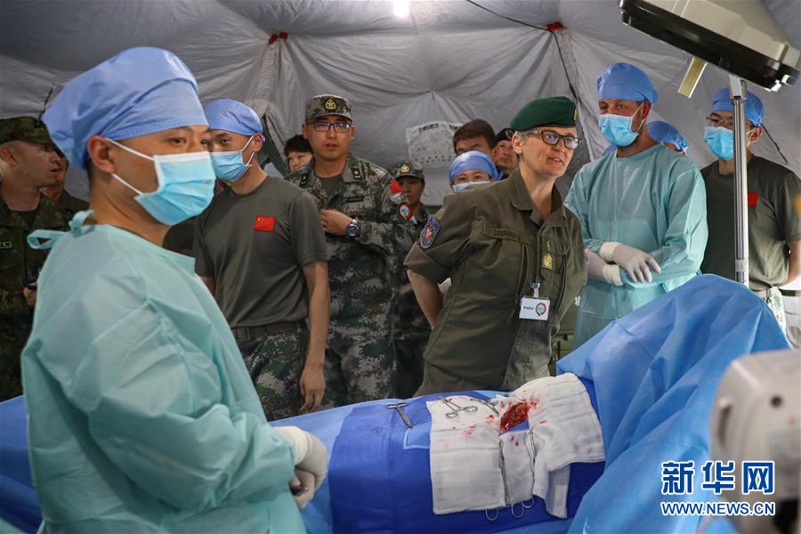 （國際）（3）多國軍官觀摩中德&ldquo;聯(lián)合救援-2019&rdquo;衛(wèi)勤實兵聯(lián)合演習