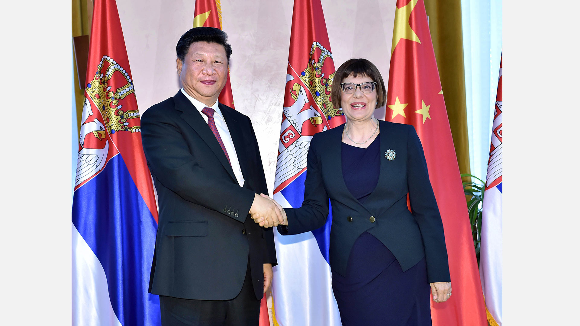 習(xí)近平會(huì)見塞爾維亞國民議會(huì)議長戈伊科維奇