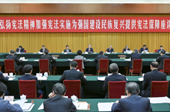 趙樂際出席&ldquo;弘揚憲法精神，加強憲法實施，為強國建設、民族復興提供憲法保障&rdquo;座談會并講話