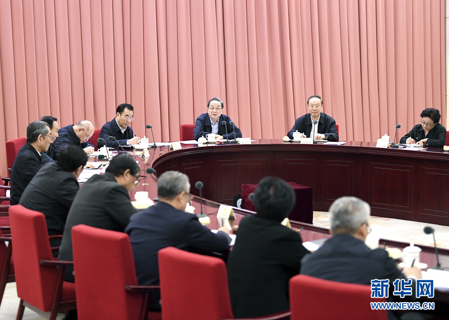 1月17日，中共政協(xié)第十二屆全國委員會黨組在北京召開會議，傳達學(xué)習(xí)貫徹習(xí)近平總書記在十九屆中央紀委二次全會上的重要講話和全會精神。全國政協(xié)主席、黨組書記俞正聲主持會議并講話。新華社記者 燕雁 攝