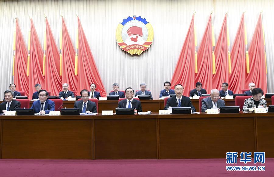 1月22日，政協(xié)第十二屆全國委員會常務委員會第二十四次會議在北京開幕。全國政協(xié)主席俞正聲出席開幕會。 新華社記者 燕雁 攝