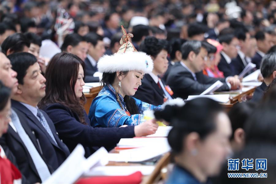 （兩會&middot;XHDW）（7）十三屆全國人大一次會議舉行第二次全體會議 