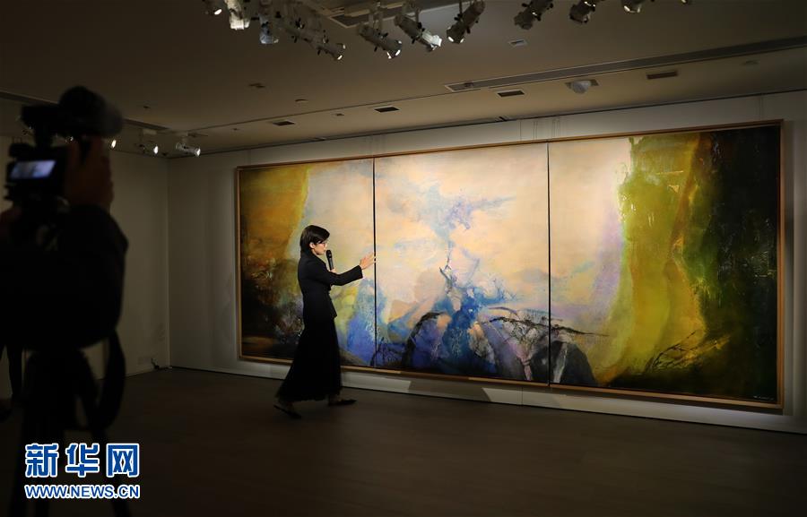 (圖文互動)(1)趙無極大型作品將亮相佳士得香港春拍