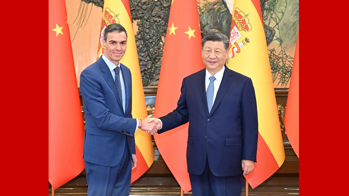 習(xí)近平會(huì)見西班牙首相桑切斯