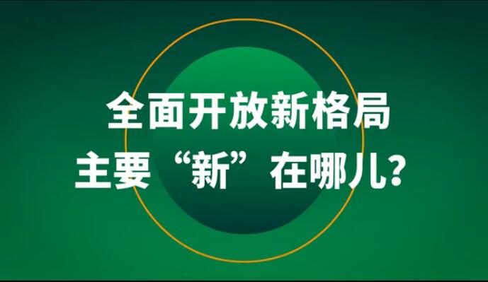 全面開放新格局主要&ldquo;新&rdquo;在哪兒？