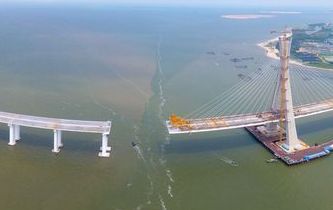 海南鋪前大橋主橋有望10月合龍 鋪前到?？趦H20分鐘