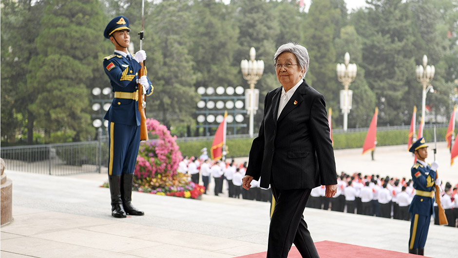 &ldquo;七一勛章&rdquo;獲得者抵達(dá)人民大會堂