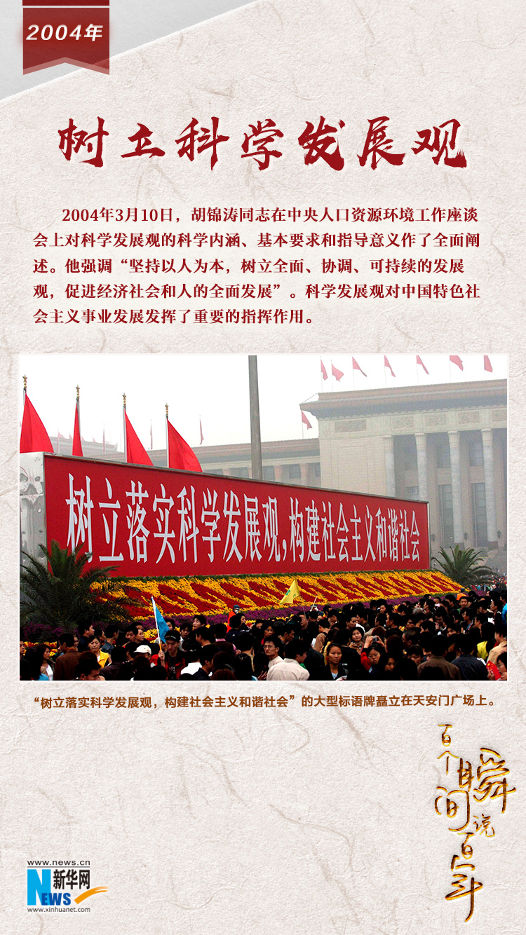 2004，樹立科學(xué)發(fā)展觀