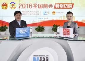 單霽翔做客新華網(wǎng)兩會訪談間