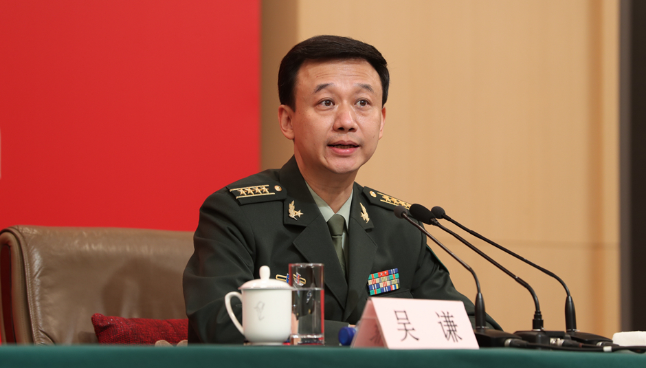 國防部新聞局局長(zhǎng)、國防部新聞發(fā)言人吳謙大校介紹相關(guān)情況