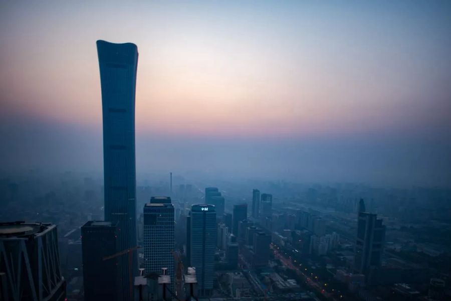 這就是今天早上的北京！