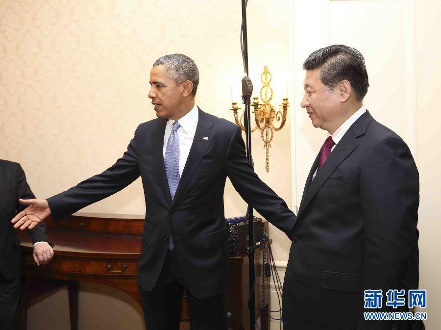 （時(shí)政）（3）習(xí)近平會(huì)見美國總統(tǒng)奧巴馬