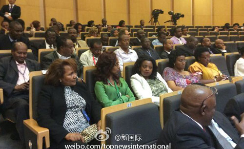 李克強(qiáng)即將在非盟總部發(fā)表演講，請柬&ldquo;一柬難求&rdquo;。圖片來源：&ldquo;新國際&rdquo;微博。