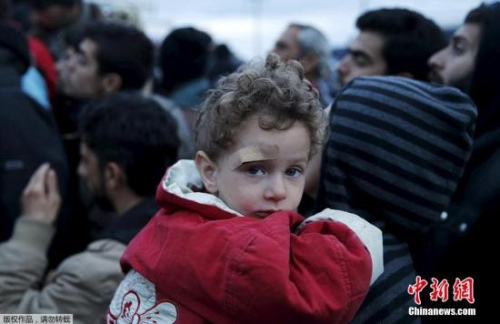 滯留希臘的難民。