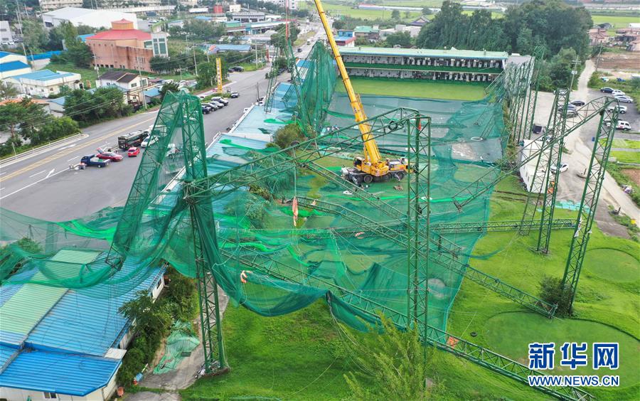 (國(guó)際)(5)超強(qiáng)臺(tái)風(fēng)“美莎克”過境韓國(guó)致1死1傷