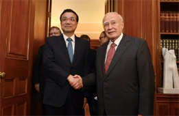 李克強:中國將希臘視為好朋友、好伙伴