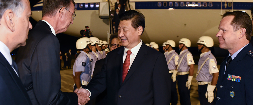 習近平抵達巴西利亞開始對巴西進行國事訪問并出席中拉領(lǐng)導人會晤