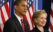 希拉里&ldquo;?；?rdquo;奧巴馬，現(xiàn)時(shí)而已？