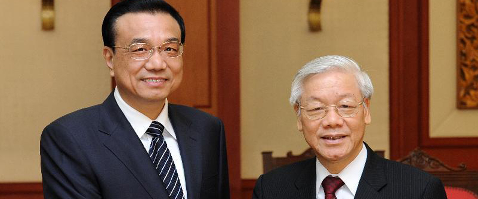 [資料圖片]李克強(qiáng)會(huì)見(jiàn)越共中央總書記阮富仲