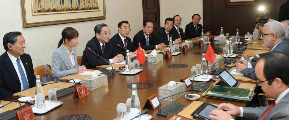 俞正聲會見摩洛哥政府首腦本&middot;基蘭