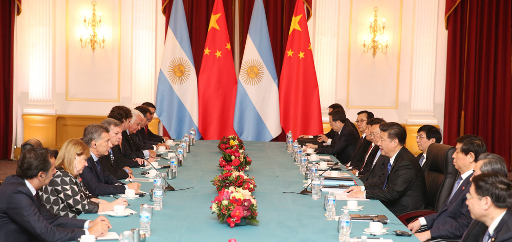 習(xí)近平會(huì)見(jiàn)阿根廷總統(tǒng)馬克里