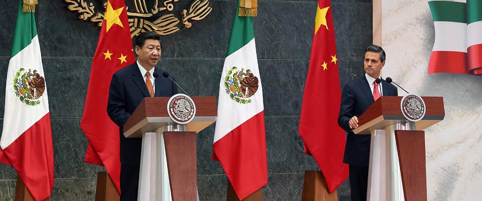 2013年6月，中墨元首共同會(huì)見記者