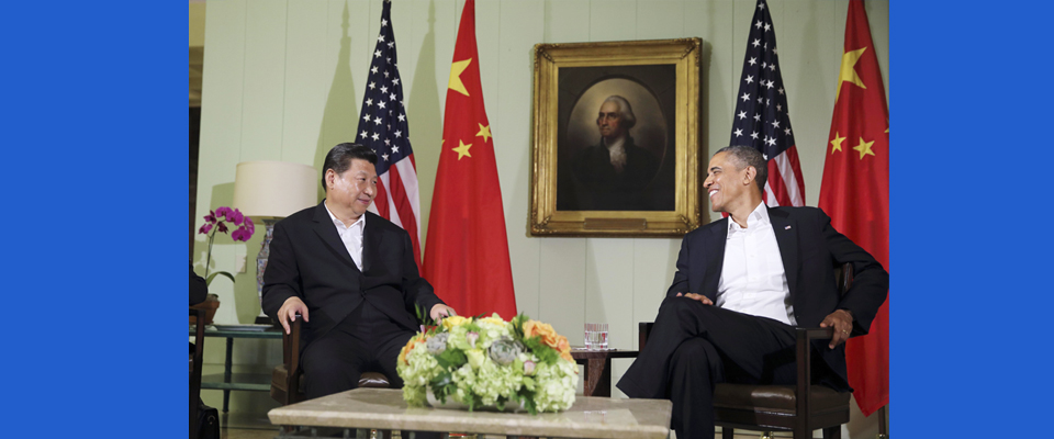 2013年6月，習(xí)近平與美國(guó)總統(tǒng)奧巴馬共同會(huì)見記者