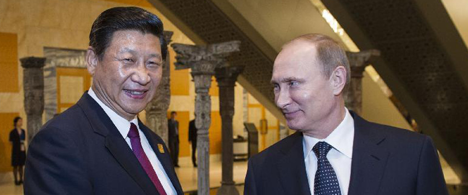 2013年10月，習(xí)近平在印尼巴厘島會見普京